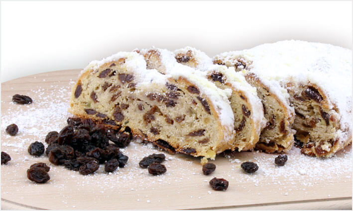 Original Dresdner Christstollen mit Rosinen